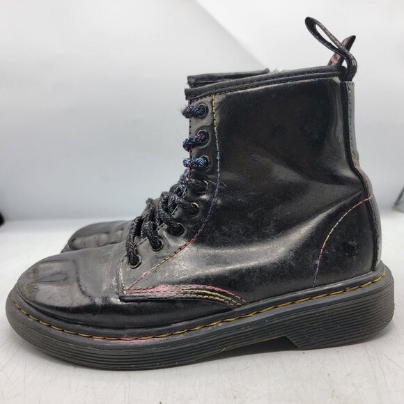 Dr Martens Doc Martens Kids Size 1 Black Sparkle Ray Boots Casual School Comfort - Picture 11 of 12